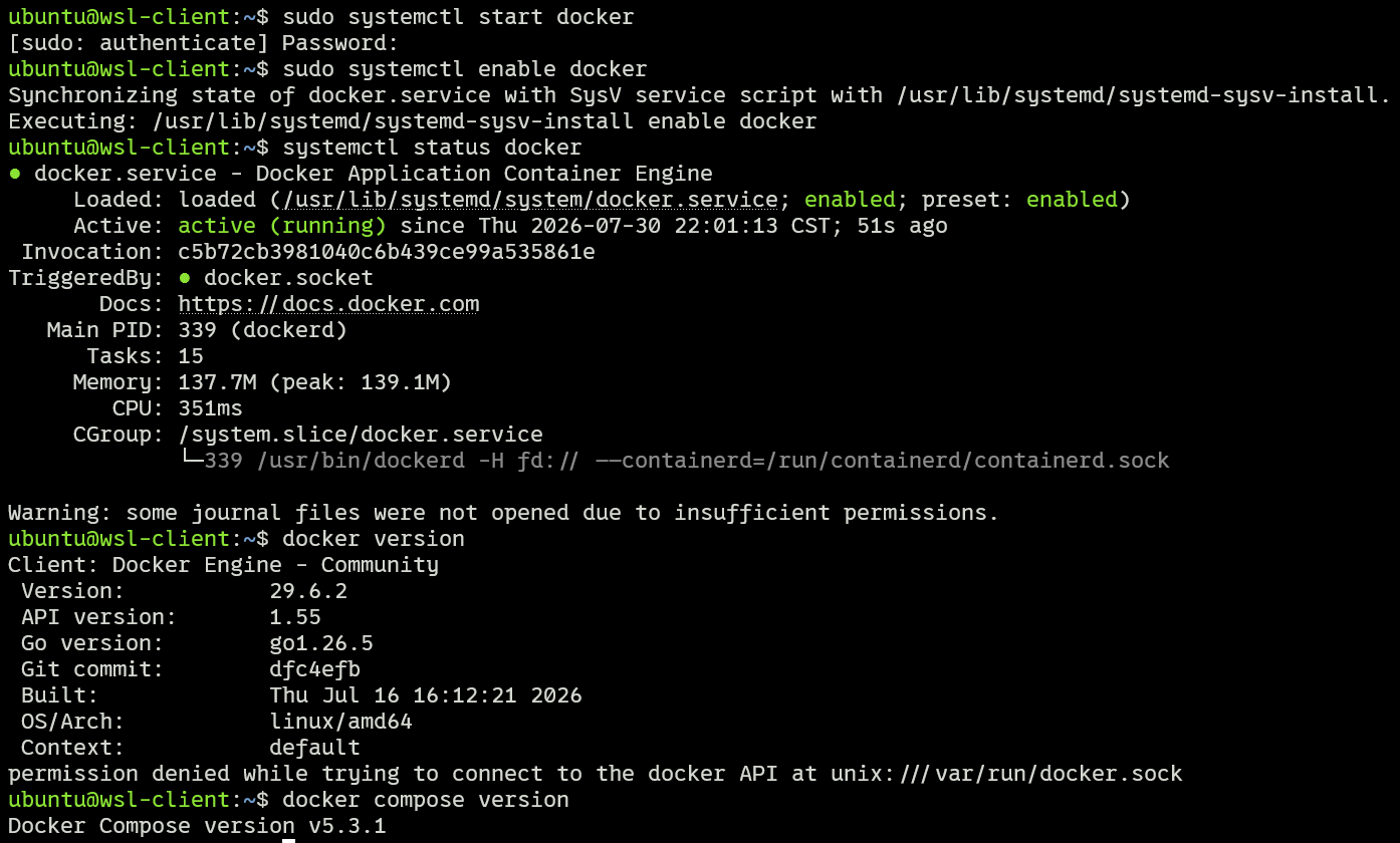 启动Docker